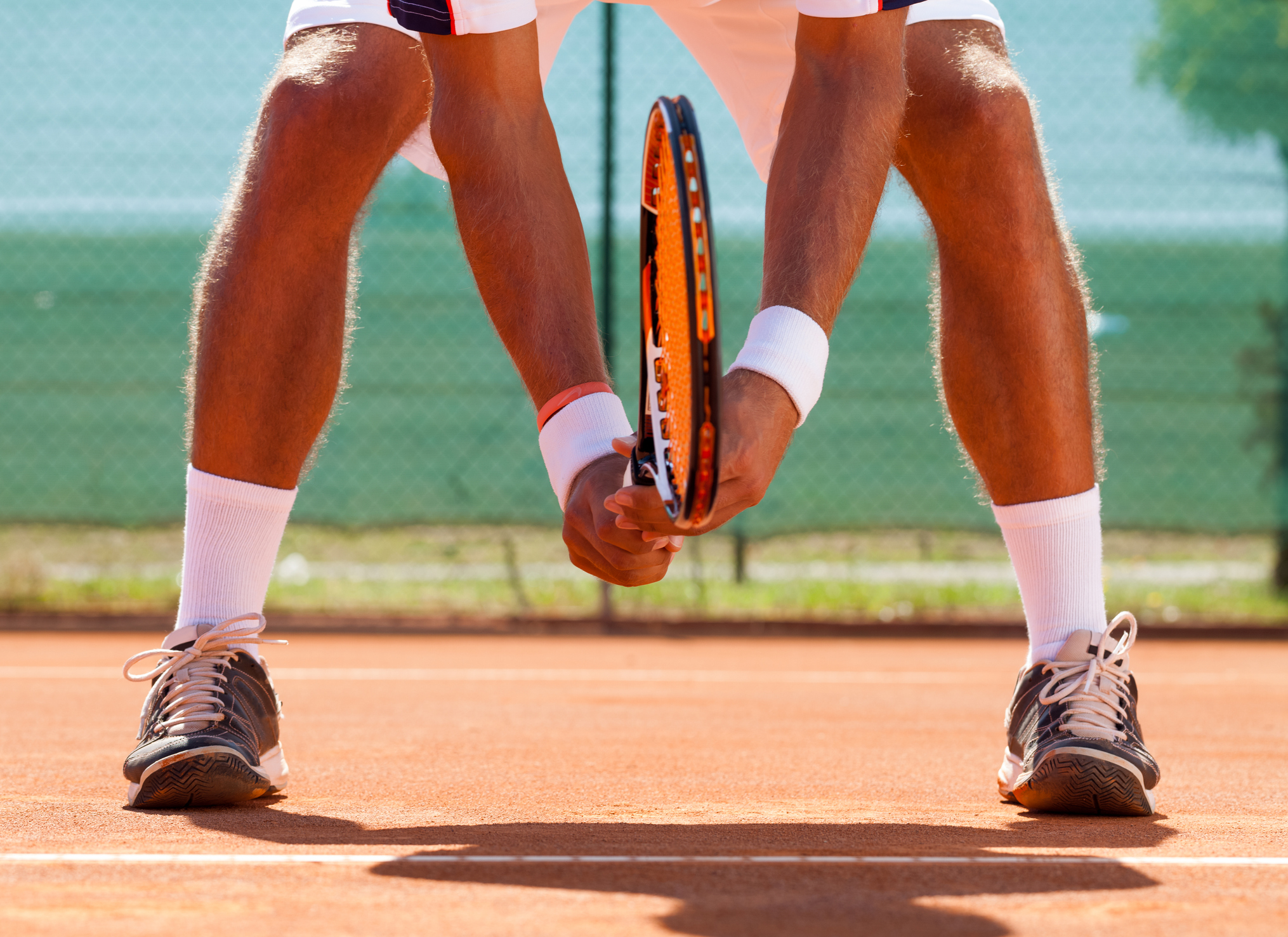 Legs of tennis player